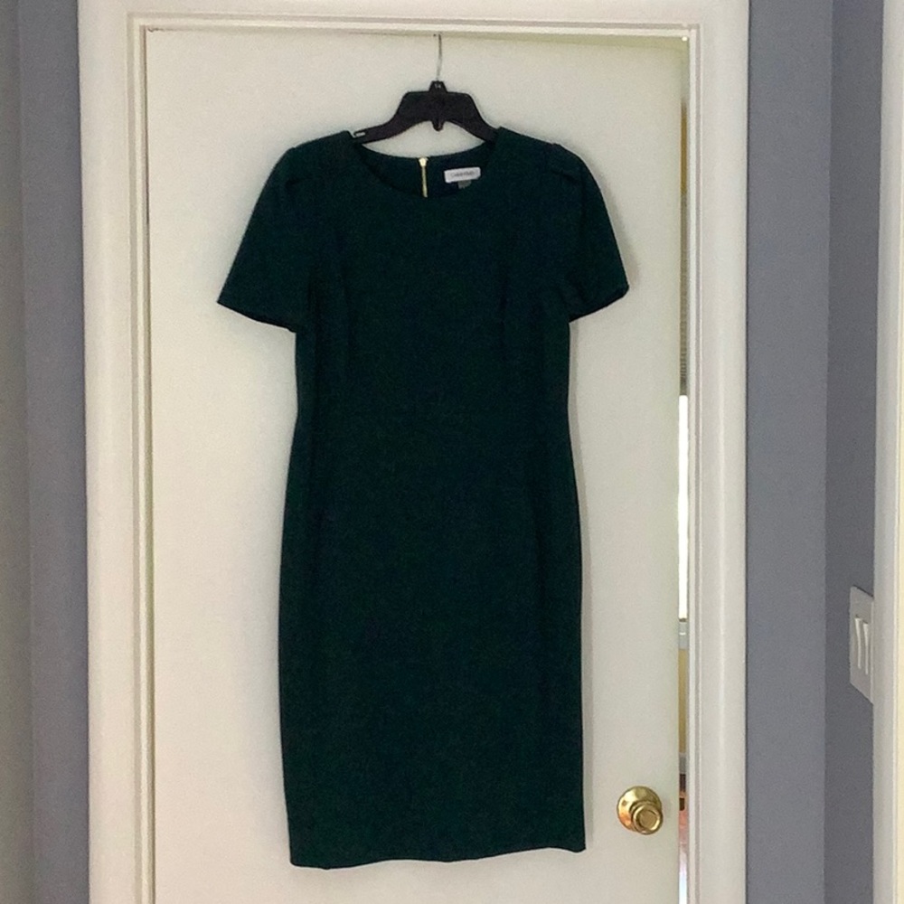 Dark Green Calvin Klein Dress NEW